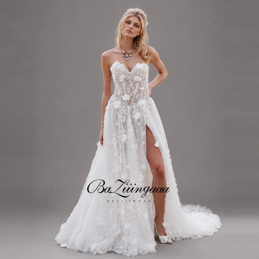 Elegant Wedding Dresses Silky Organza Lace V-neck Back Zipper Design Court Train Sleeveless A-LINE Bride Church Wedding Dress
Elegant Wedding Dresses Silky Organza Lace V-neck Back Zipper Design Court Train Sleeveless A-LINE Bride Church Wedding Dress