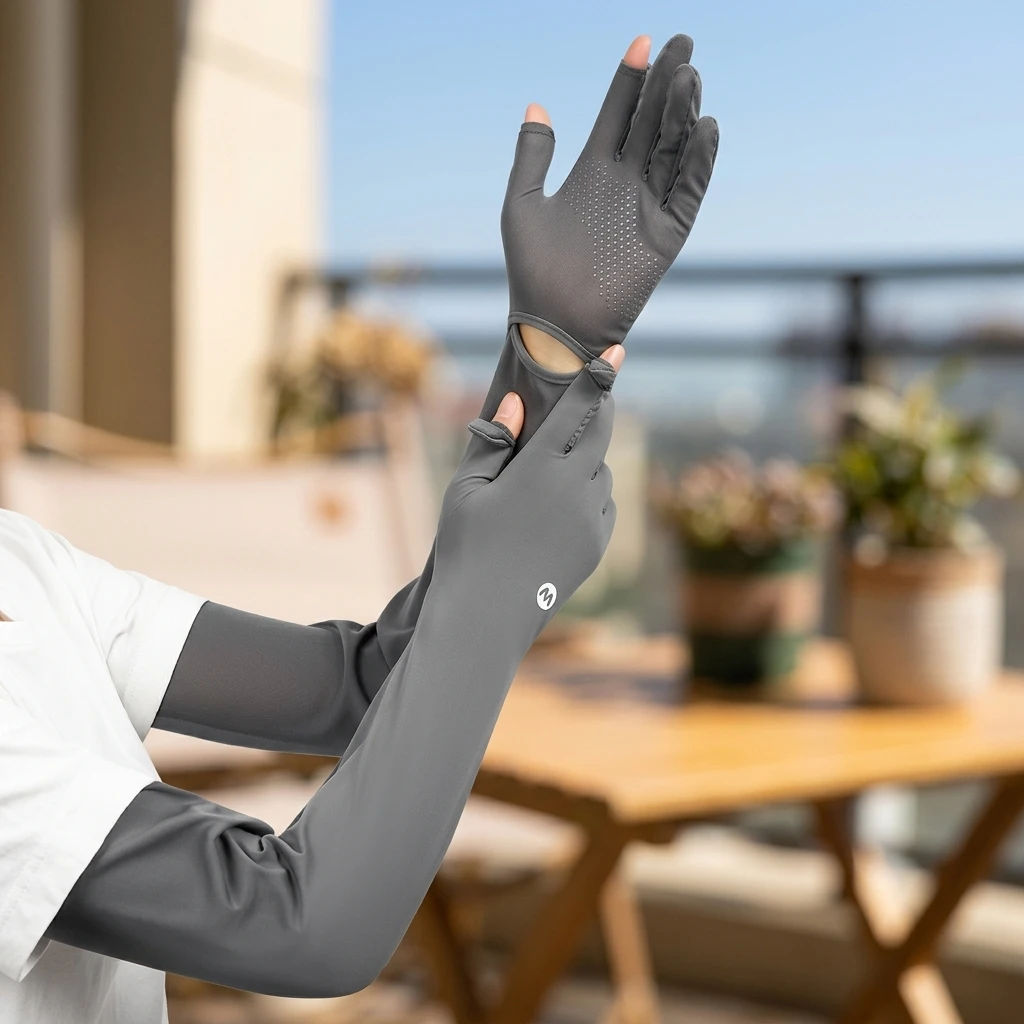 Summer Outdoor UV Protection Finger Long Gloves UPF50+Sunscreen Touchable Screen Sleeve Driving Bicycle for Outdoor Travel
Summer Outdoor UV Protection Finger Long Gloves UPF50+Sunscreen Touchable Screen Sleeve Driving Bicycle for Outdoor Travel