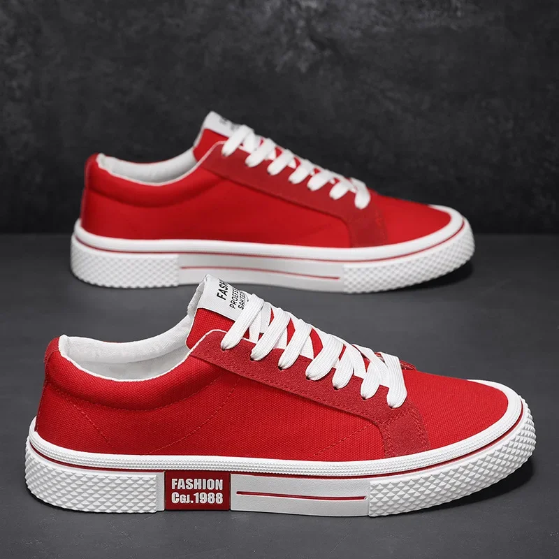 Hot Sale Fashion Red Canvas Shoes Men Classic Low-top Men's Canvas Sneakers Harajuku Hip Hop Skateboard Shoes Men Casual Sneaker
Hot Sale Fashion Red Canvas Shoes Men Classic Low-top Men's Canvas Sneakers Harajuku Hip Hop Skateboard Shoes Men Casual Sneaker