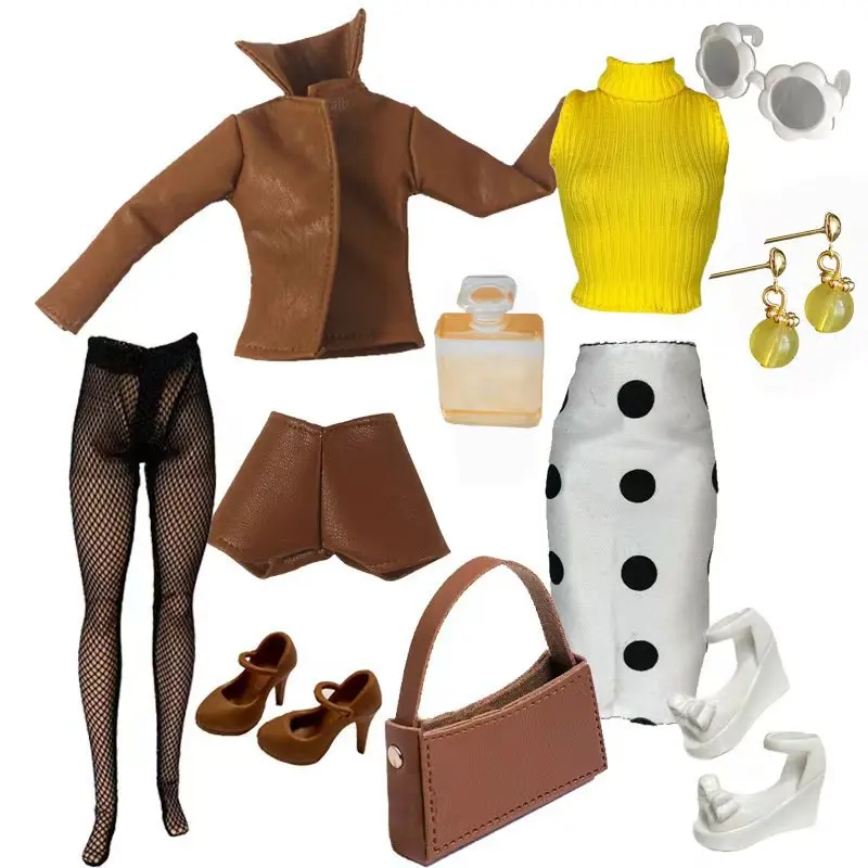 1/6 Supermodel Doll Clothes Checkered Series Set Fashion Jacket+Dress+Top+Pants Parts Set For 30cm Doll Xianxian Xinyi Doll Toys
1/6 Supermodel Doll Clothes Checkered Series Set Fashion Jacket+Dress+Top+Pants Parts Set For 30cm Doll Xianxian Xinyi Doll Toys