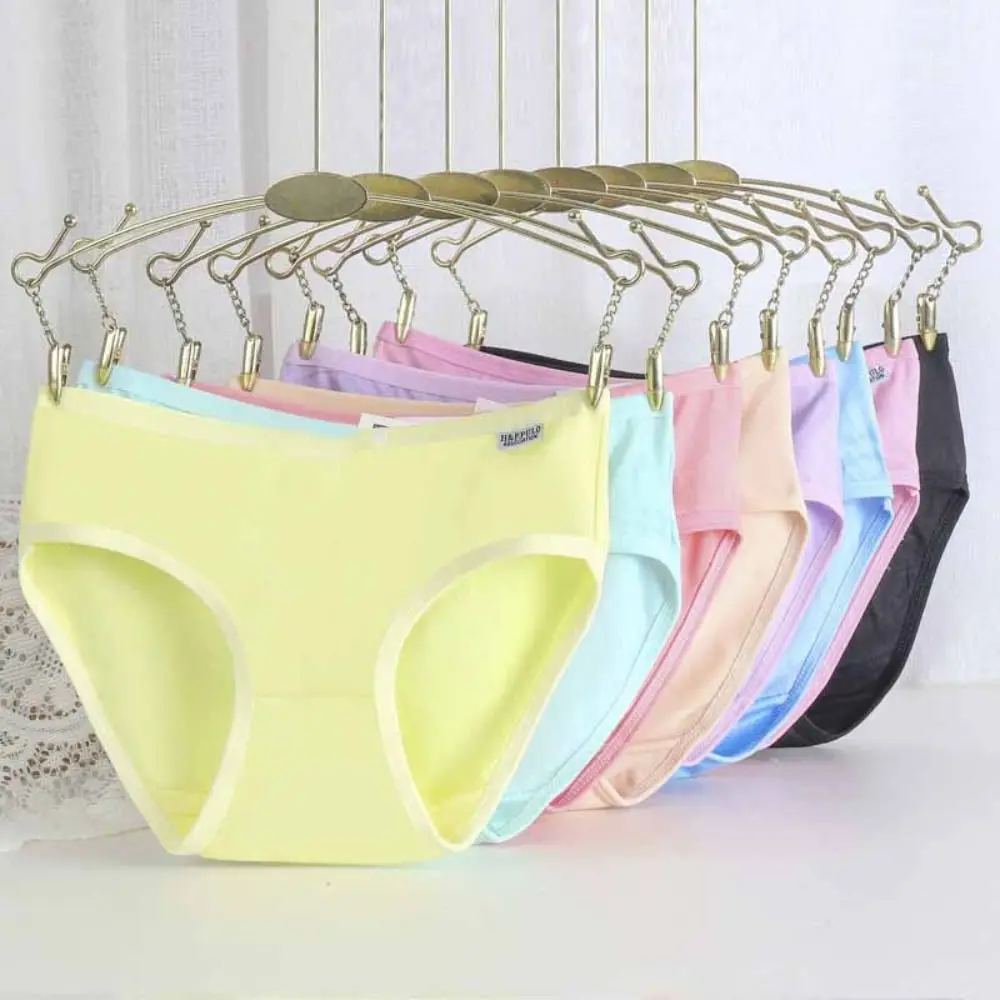 6Pcs Sweet Candy Color Simple Panties Underpants Breathable Underwear Women Lingerie Mid Waist Briefs Gifts
6Pcs Sweet Candy Color Simple Panties Underpants Breathable Underwear Women Lingerie Mid Waist Briefs Gifts