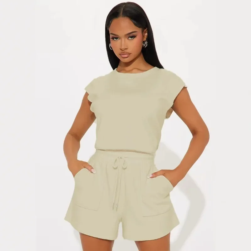 GUWU Casual Street Sporty Women's Set Sleeveless T-shirt and Shorts Summer Active Two 2 Piece Sets Outfit Tracksuits
GUWU Casual Street Sporty Women's Set Sleeveless T-shirt and Shorts Summer Active Two 2 Piece Sets Outfit Tracksuits