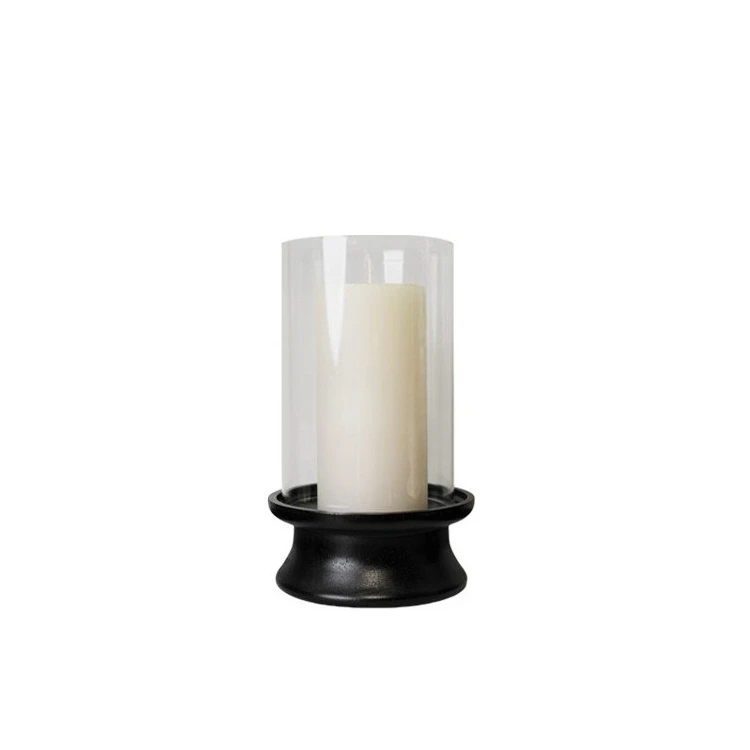 Modern simple black candlestick living room bedroom dining room TV cabinet glass cover candlestick ornament
Modern simple black candlestick living room bedroom dining room TV cabinet glass cover candlestick ornament