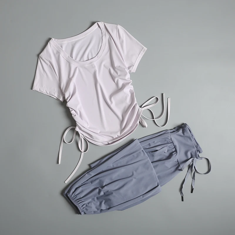 Sports suits for women in summer outdoor professional morning jogging exercise clothes fashionable running speed dry loose yoga
Sports suits for women in summer outdoor professional morning jogging exercise clothes fashionable running speed dry loose yoga