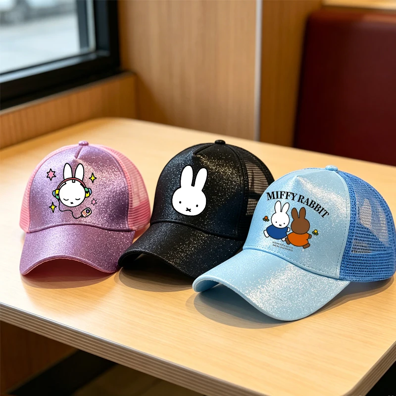 Miffys Girl Boy Shiny Hat Baseball Cap Man Women Adjustable Baseball Hat Children Cute Sun Hat Anime Cartoon Hip-hop Hats Gift
Miffys Girl Boy Shiny Hat Baseball Cap Man Women Adjustable Baseball Hat Children Cute Sun Hat Anime Cartoon Hip-hop Hats Gift