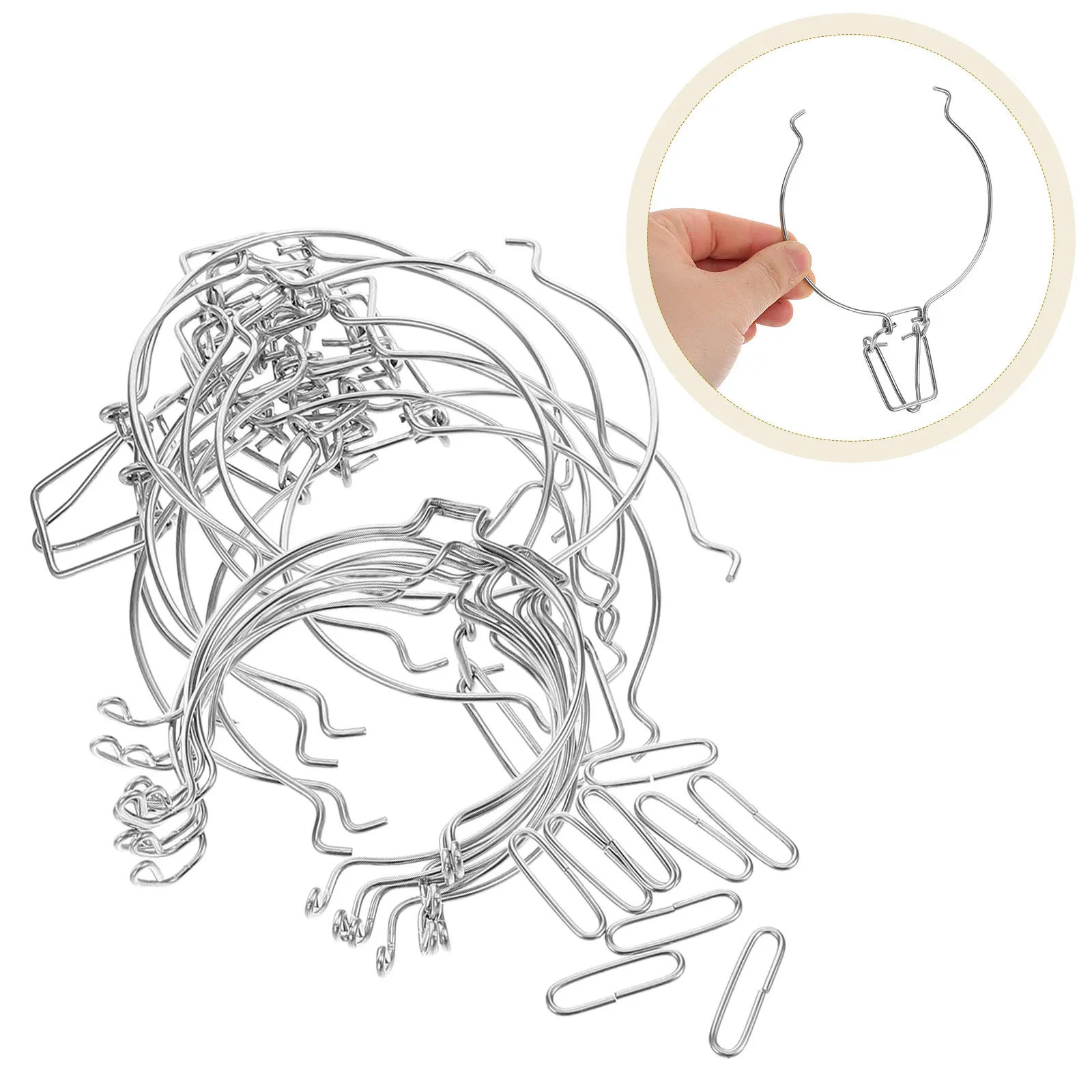 10Pcs Jar Fastening Buckle Stainless Steel Wire Clamps Airtight Locking Glass Container Wire Lock Replacement for Food
10Pcs Jar Fastening Buckle Stainless Steel Wire Clamps Airtight Locking Glass Container Wire Lock Replacement for Food