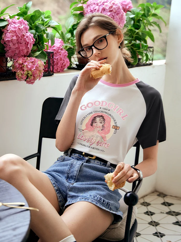 OLrain Women Summer Graphic T-shirt Ladies American Retro Contrast Print Short Sleeve Tee Shirt 2025 Woman's Tops O24XT82000
OLrain Women Summer Graphic T-shirt Ladies American Retro Contrast Print Short Sleeve Tee Shirt 2025 Woman's Tops O24XT82000