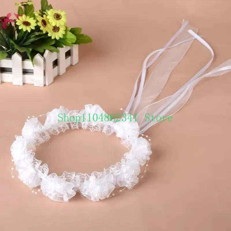 652F Kids Girl Wedding Headband Mesh Flower Adjustable Ribbon Crown Wreath Faux Pearl Beading First Communion Photo Props
652F Kids Girl Wedding Headband Mesh Flower Adjustable Ribbon Crown Wreath Faux Pearl Beading First Communion Photo Props