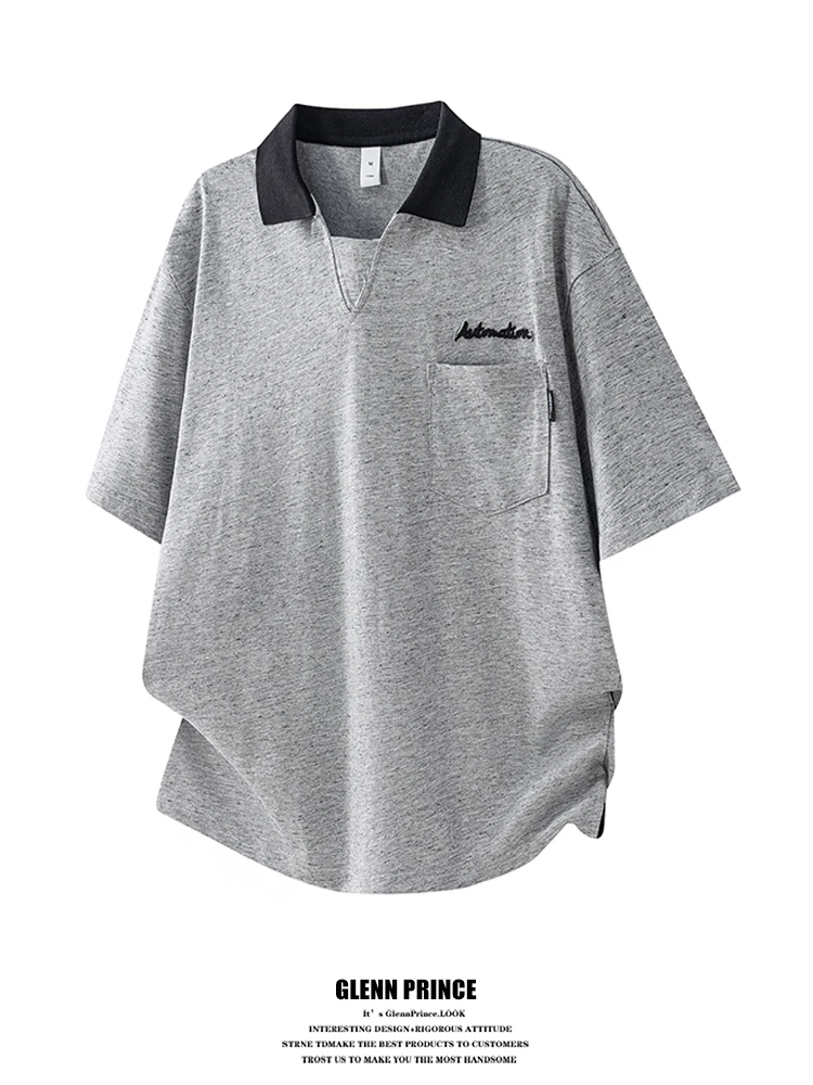Loose Fit American Style Youth Shirt Linen Contrast Color Short Sleeve Turn-down Collar Men Summer BF Half Sleeve T-shirt
Loose Fit American Style Youth Shirt Linen Contrast Color Short Sleeve Turn-down Collar Men Summer BF Half Sleeve T-shirt