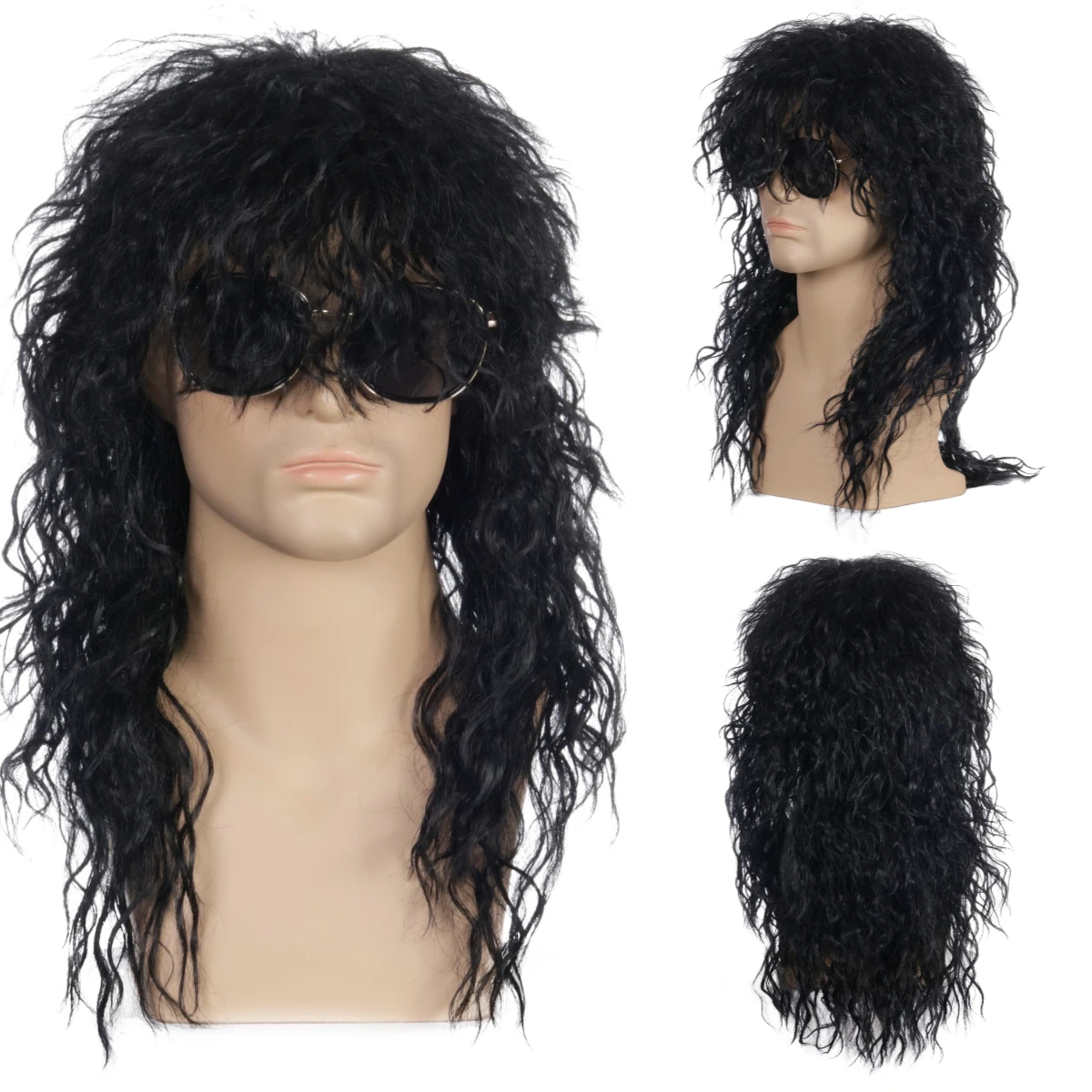 70s 80s Rockstar Synthetic Punk Fluffy Curly Medium Long for Men Wig Halloween Party Mullet Wig Cosplay Rock Rockstar
70s 80s Rockstar Synthetic Punk Fluffy Curly Medium Long for Men Wig Halloween Party Mullet Wig Cosplay Rock Rockstar