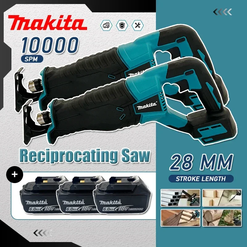 Makita Brushless Reciprocating Saw Reciprocating Saw Portable Cordless Power Tools With 4pcs Saw Blades For 20V 18V Battery
Makita Brushless Reciprocating Saw Reciprocating Saw Portable Cordless Power Tools With 4pcs Saw Blades For 20V 18V Battery