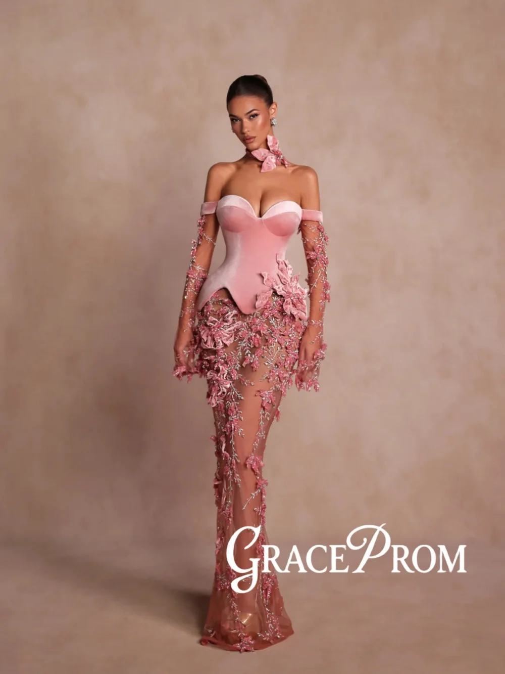 Velvet 3D Floral Luxury Evening Dress Sparkly Crystal Off Shoulder Wedding Party Gown Customized Glamorous Red Carpet Gowns
Velvet 3D Floral Luxury Evening Dress Sparkly Crystal Off Shoulder Wedding Party Gown Customized Glamorous Red Carpet Gowns