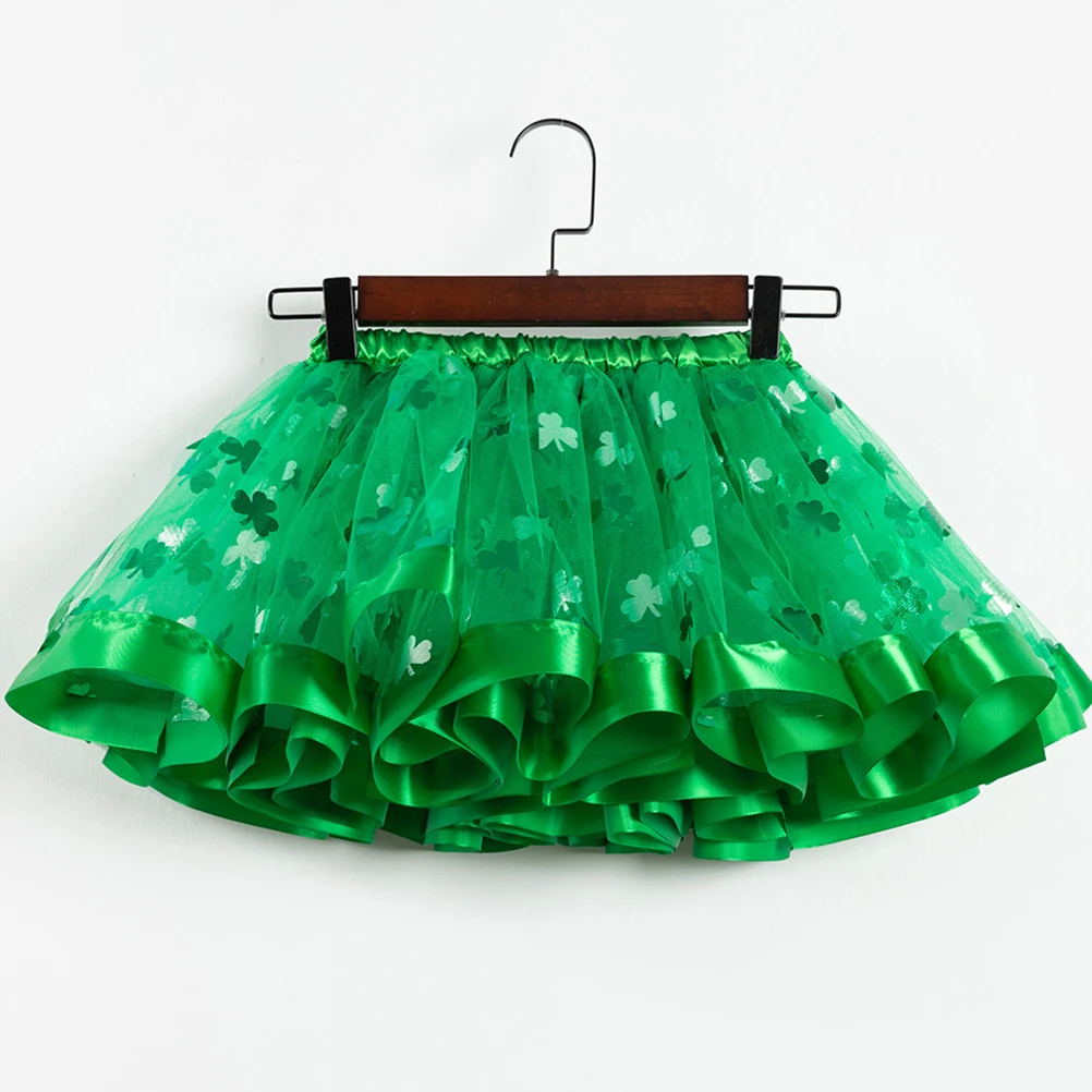 Clover Tutu Skirt for Girls Birthday Party Costume Kids Clothing Princess Style Elastic Waistband Sequins
Clover Tutu Skirt for Girls Birthday Party Costume Kids Clothing Princess Style Elastic Waistband Sequins