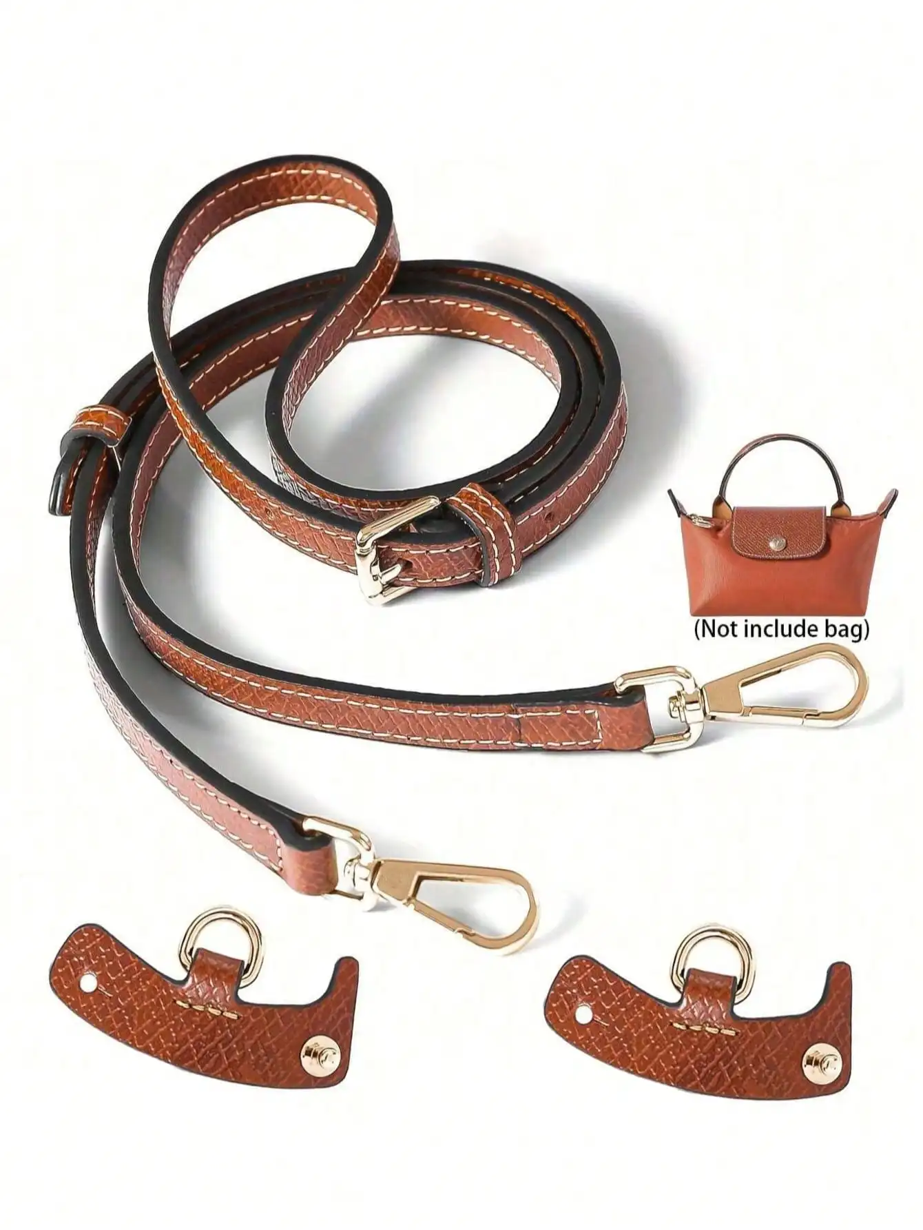 3pcs Genuine Leather Adjustable Shoulder Strap Set, Replacement Strap For Women Mini Long Champ Bag, Dumpling Bag, Tote Bag, Travel Accessories
3pcs Genuine Leather Adjustable Shoulder Strap Set, Replacement Strap For Women Mini Long Champ Bag, Dumpling Bag, Tote Bag, Travel Accessories