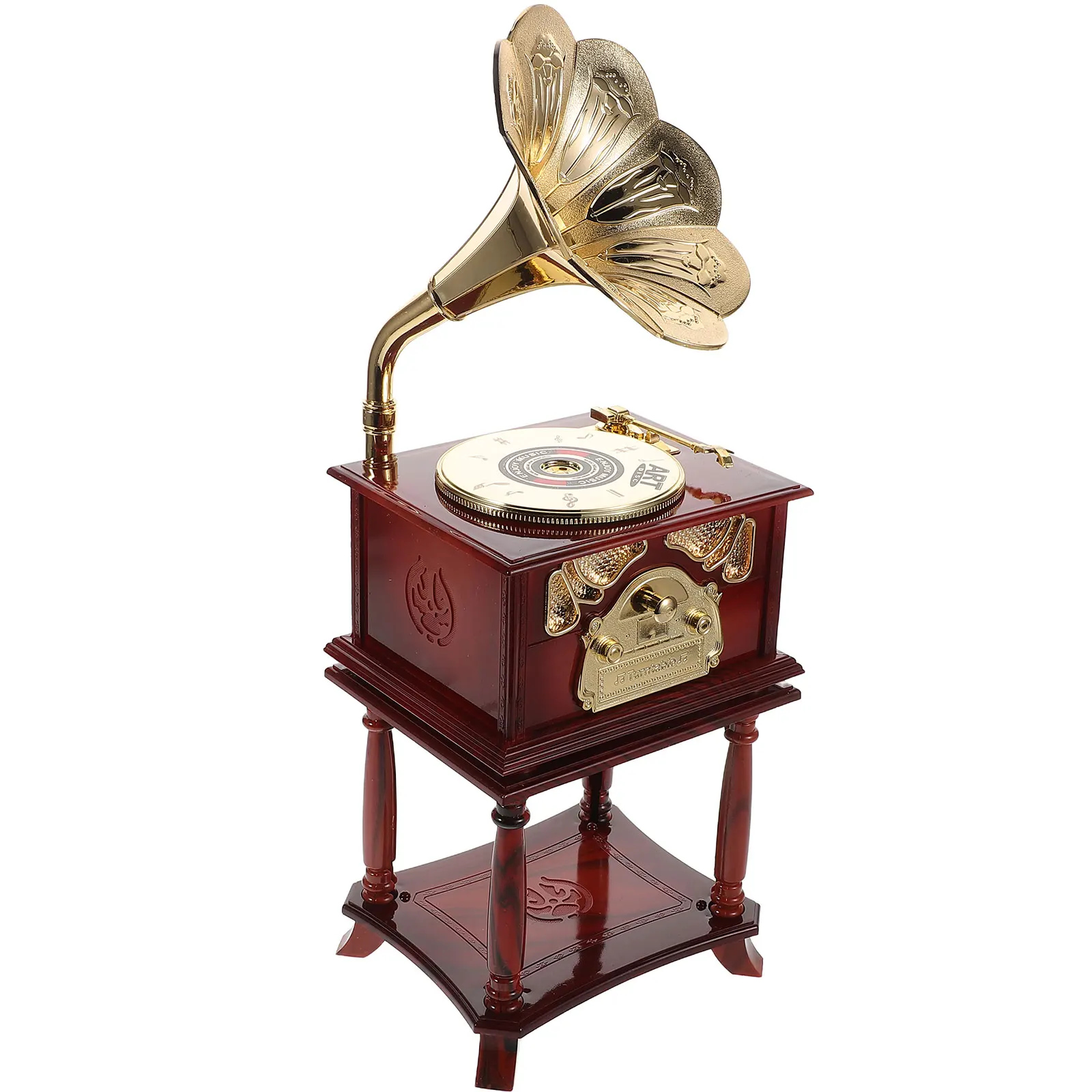 Creative Retro Phonograph Music Box Table Decor Mechanism Mini Desk Player Charm Toy Instrument
Creative Retro Phonograph Music Box Table Decor Mechanism Mini Desk Player Charm Toy Instrument