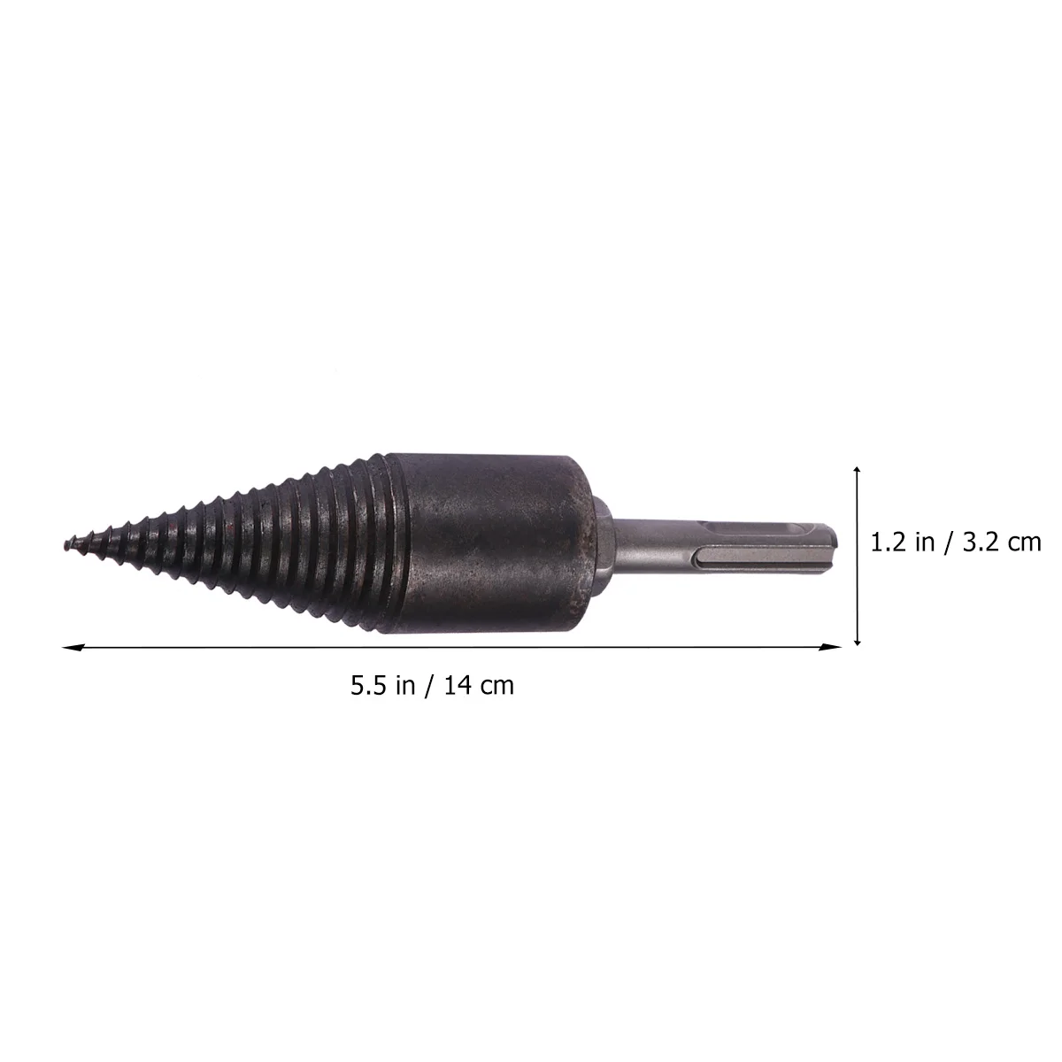 Electric Wood Splitting Drill Bits 38mm Triangle Handle Black Round Shank Antiskid Groove Design for Hardwood 1Pcs
Electric Wood Splitting Drill Bits 38mm Triangle Handle Black Round Shank Antiskid Groove Design for Hardwood 1Pcs