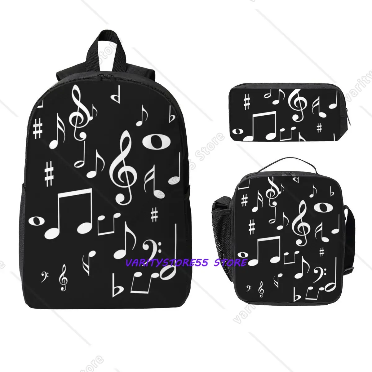 Music Notes Backpack Boys Girls BookBag School Bag Laptop Shoulder Bags 3ps Insulated Lunch Bag Pencil Case
Music Notes Backpack Boys Girls BookBag School Bag Laptop Shoulder Bags 3ps Insulated Lunch Bag Pencil Case