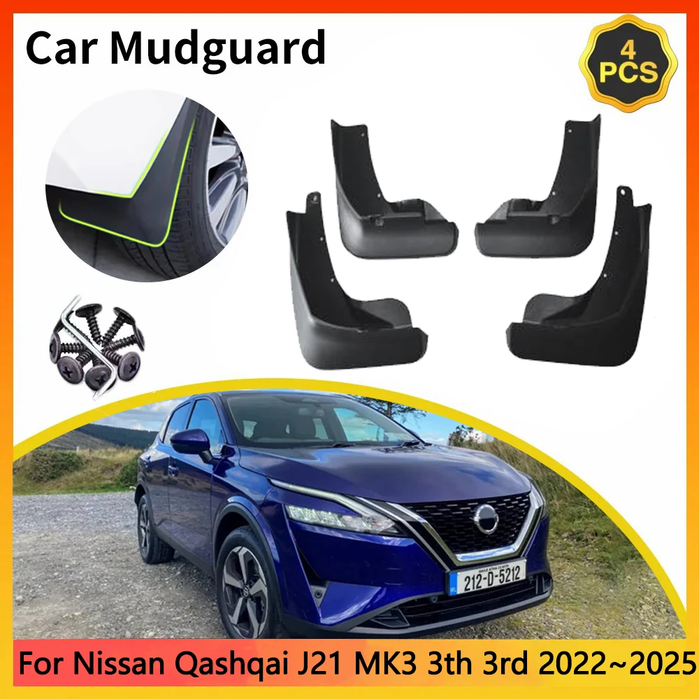 For Nissan Qashqai J21 MK3 3th 3rd 2022~2025 2023 Car Mudguards Mudflap Mudguard Splash Guards Mud Flaps Fender accessories Auto
For Nissan Qashqai J21 MK3 3th 3rd 2022~2025 2023 Car Mudguards Mudflap Mudguard Splash Guards Mud Flaps Fender accessories Auto