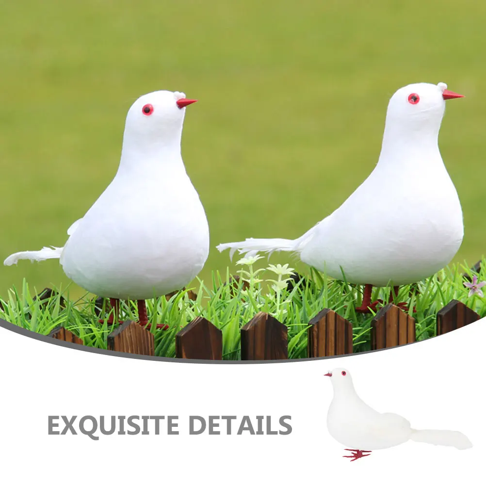 Simulated White Dove Decoration Realistic Pigeon Figurine Garden Bonsai Home Ornament Artificial Bird Statue Lightweight Outdoor
Simulated White Dove Decoration Realistic Pigeon Figurine Garden Bonsai Home Ornament Artificial Bird Statue Lightweight Outdoor