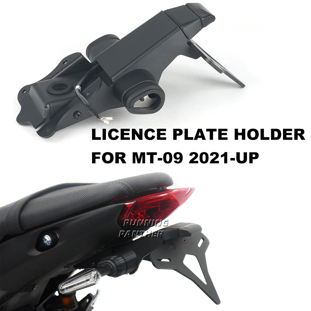 Motorcycle License Plate Holder LED Light black Tail Tidy Rear Fender Eliminator Accessories For YAMAHA MT-09 MT 09 2021 2024
Motorcycle License Plate Holder LED Light black Tail Tidy Rear Fender Eliminator Accessories For YAMAHA MT-09 MT 09 2021 2024