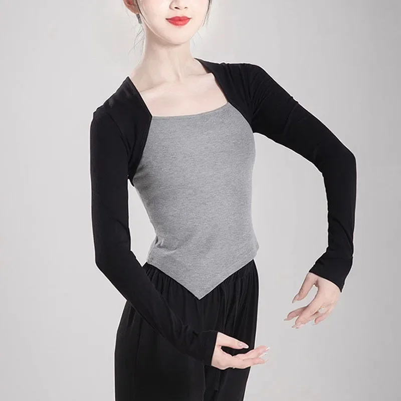 Adult long-sleeved panelled blouse body practice clothing ballet leotards for women outfit for girls 
Adult long-sleeved panelled blouse body practice clothing ballet leotards for women outfit for girls