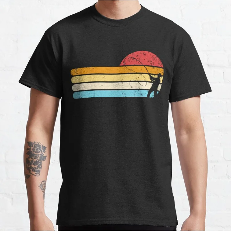 Fly Fishing Retro Sunset Funny Angler Fisherman Fly Fishing Gear gift Short-sleeve crewneck T-shirt large size Adult Tops S-6xl
Fly Fishing Retro Sunset Funny Angler Fisherman Fly Fishing Gear gift Short-sleeve crewneck T-shirt large size Adult Tops S-6xl