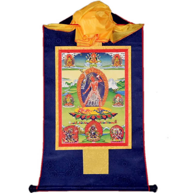 Tibetan Thangka Wall Hanging - Naro Khechari Dakini,Entrance Altar & Home Temple Decoration for Meditation/Temple Decoration
Tibetan Thangka Wall Hanging - Naro Khechari Dakini,Entrance Altar & Home Temple Decoration for Meditation/Temple Decoration