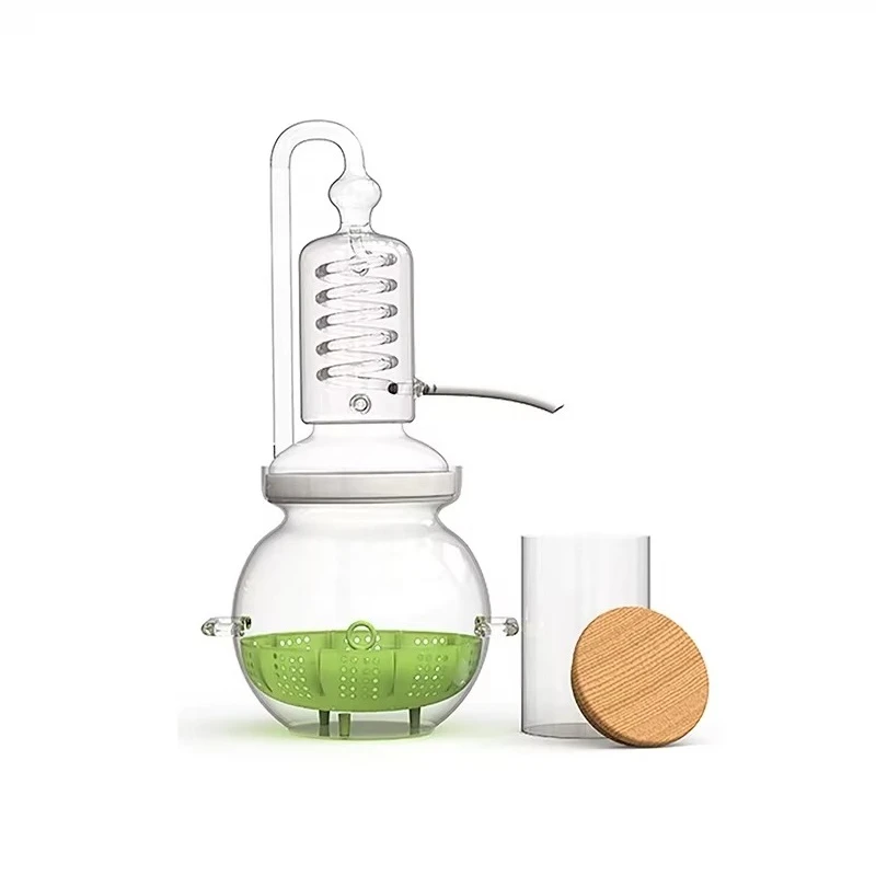 Glass still 220V 1800W-2500W 500ML-900ML/H Perfume water still and essential oil extractor
Glass still 220V 1800W-2500W 500ML-900ML/H Perfume water still and essential oil extractor