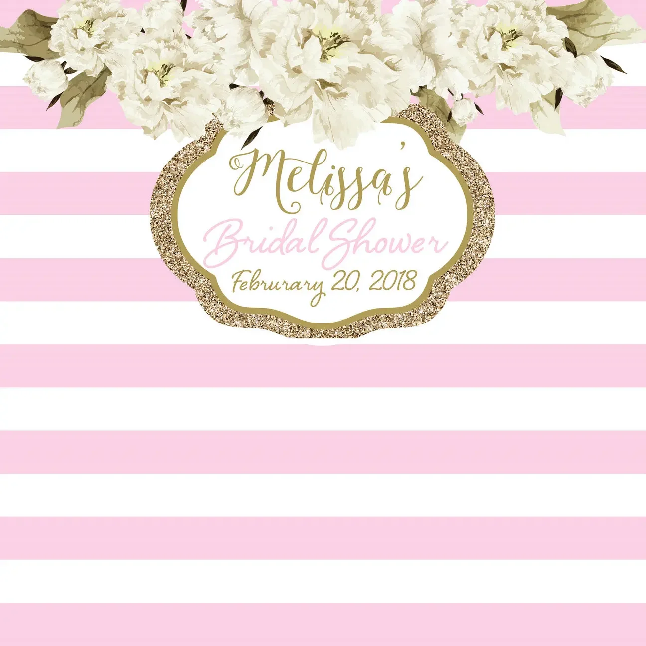 custom Floral Spring Pink And White Striped Flower Leaves Baby Shower backdrop Computer print party background
custom Floral Spring Pink And White Striped Flower Leaves Baby Shower backdrop Computer print party background