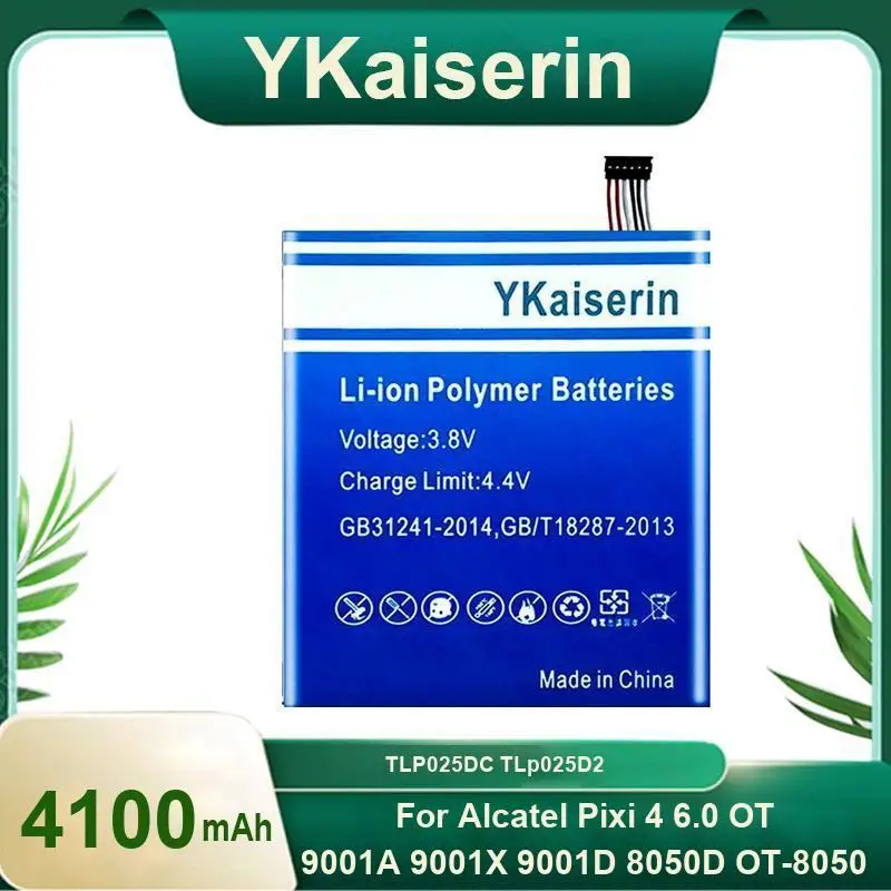 Mobile Phone Battery TLP025DC Tlp025d2 4100Mah For Alcatel Pixi 4 6.0 OT 9001A 9001X 9001D 8050D OT-8050
Mobile Phone Battery TLP025DC Tlp025d2 4100Mah For Alcatel Pixi 4 6.0 OT 9001A 9001X 9001D 8050D OT-8050
