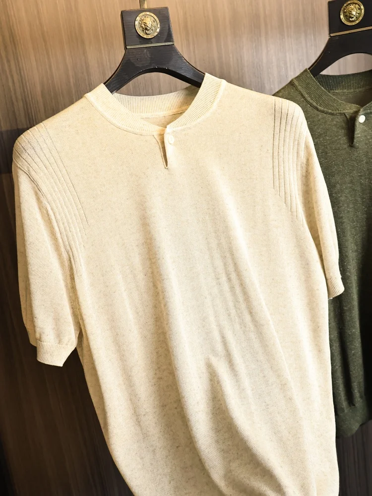 Cool Linen Mixed Knitwear round Neck Short Sleeve Men's Pure Color Daily Commuting Breathable Comfortable Summer Fashion City...
Cool Linen Mixed Knitwear round Neck Short Sleeve Men's Pure Color Daily Commuting Breathable Comfortable Summer Fashion City...