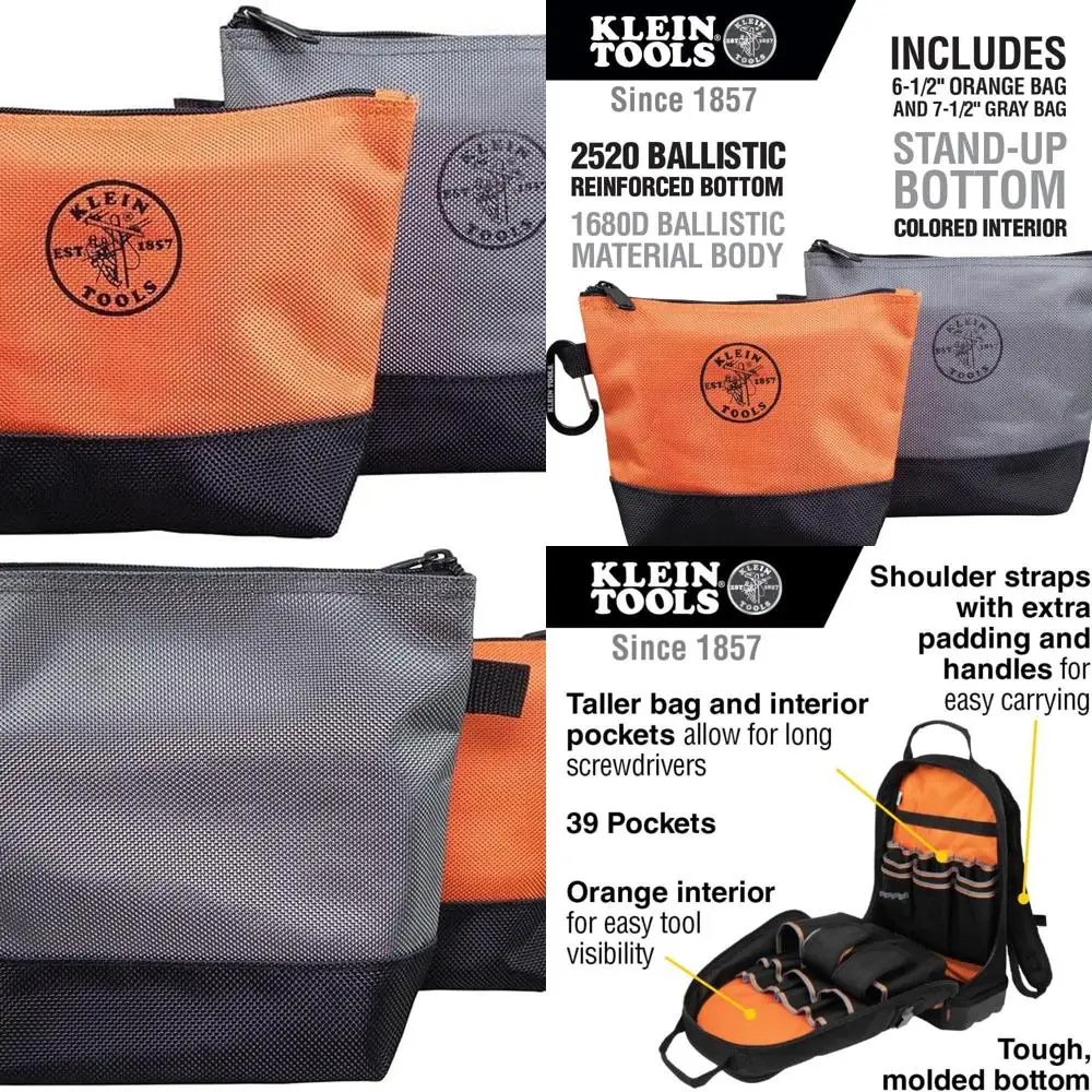 Профессиональный набор инструментов для рабочих: рюкзак с 4 сумками на молнии и магнитизером
Профессиональный набор инструментов для рабочих: рюкзак с 4 сумками на молнии и магнитизером