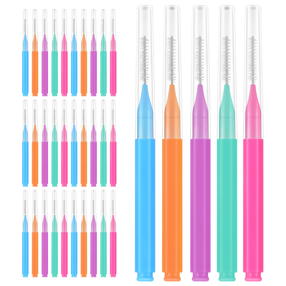 50pcs Interdental Straight Handle Soft Bristles Portable Interdental Brushes Gum Cleaner Portable Flosser Teeth Cleaning
50pcs Interdental Straight Handle Soft Bristles Portable Interdental Brushes Gum Cleaner Portable Flosser Teeth Cleaning
