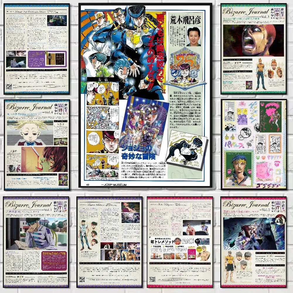 JoJos B-Bizarre Adventure Poster Home Living Bed Room Bar Hallway Sticky Wall Art Printing Waterproof Aesthetic Decor
JoJos B-Bizarre Adventure Poster Home Living Bed Room Bar Hallway Sticky Wall Art Printing Waterproof Aesthetic Decor
