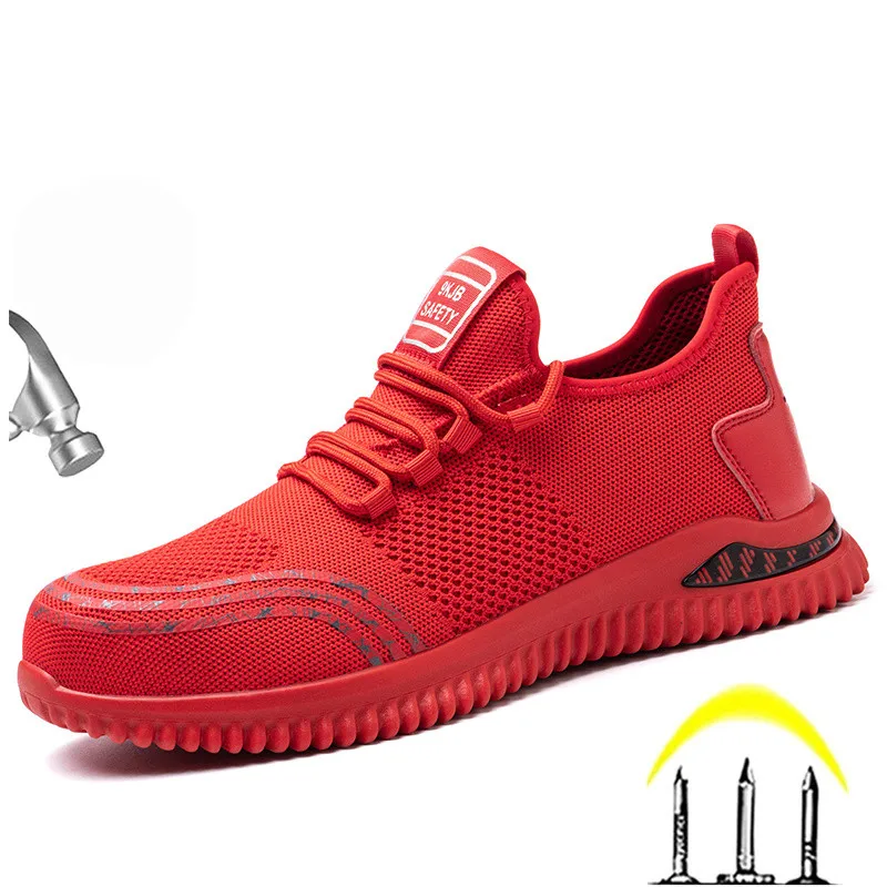 Breathable Summer Work Security Boots For Men Sneakers Anti Smashing Steel Toe Cap Safety Shoes Puncture-Proof Male Footwear
Breathable Summer Work Security Boots For Men Sneakers Anti Smashing Steel Toe Cap Safety Shoes Puncture-Proof Male Footwear