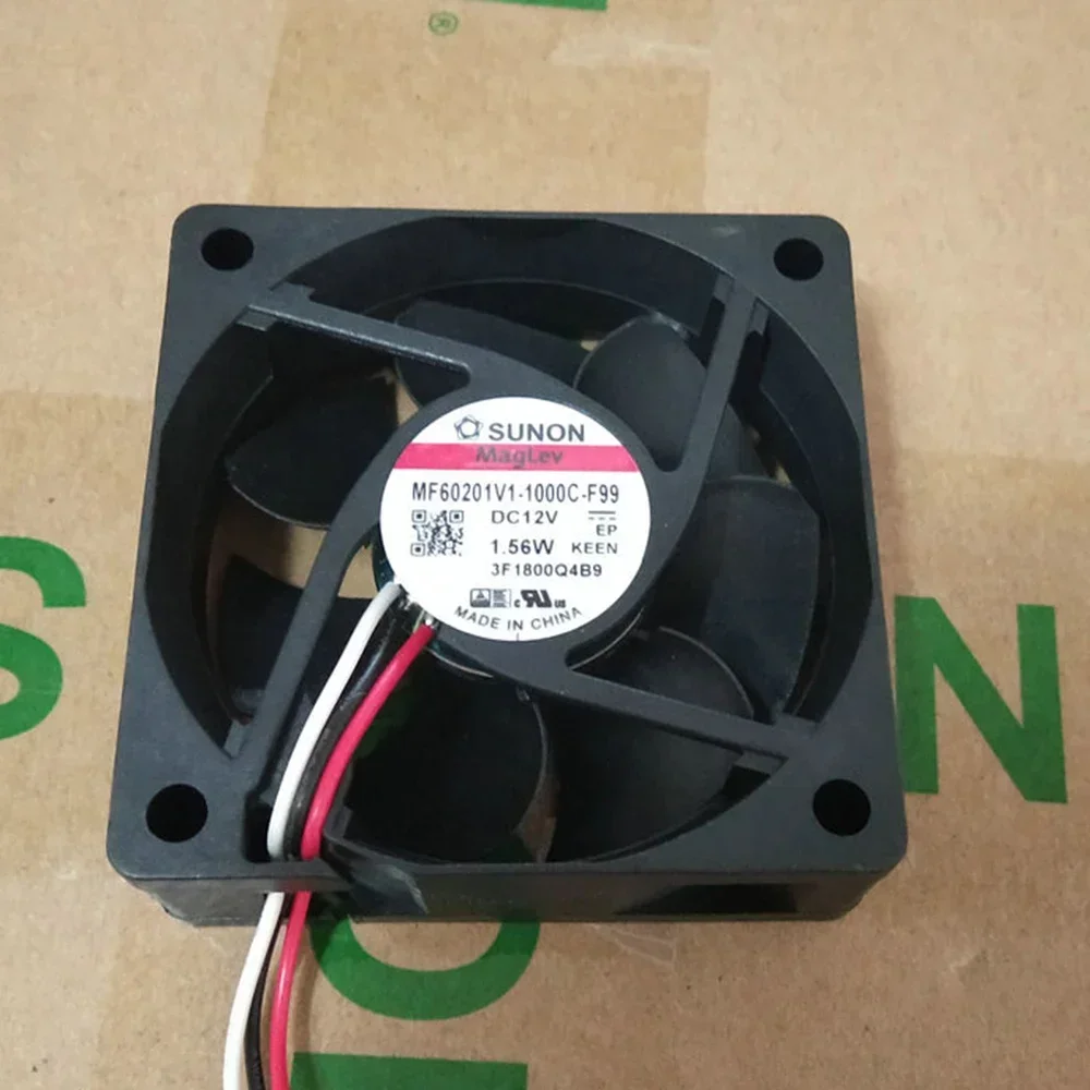 For Sunon MF60201V1-1000C-F99 DC 12V 1.56W 3Wires 60X60X20MM 6CM 6020 COOLING FAN
For Sunon MF60201V1-1000C-F99 DC 12V 1.56W 3Wires 60X60X20MM 6CM 6020 COOLING FAN