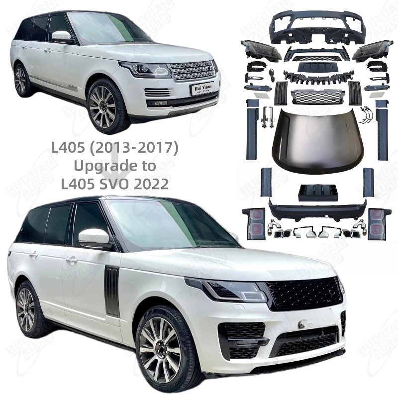 Hot Selling Full BodyKit for 13-17 Range Rover Vogue L405 Upgrade to SVO Body Kit With Headlights Taillights Bonnet
Hot Selling Full BodyKit for 13-17 Range Rover Vogue L405 Upgrade to SVO Body Kit With Headlights Taillights Bonnet
