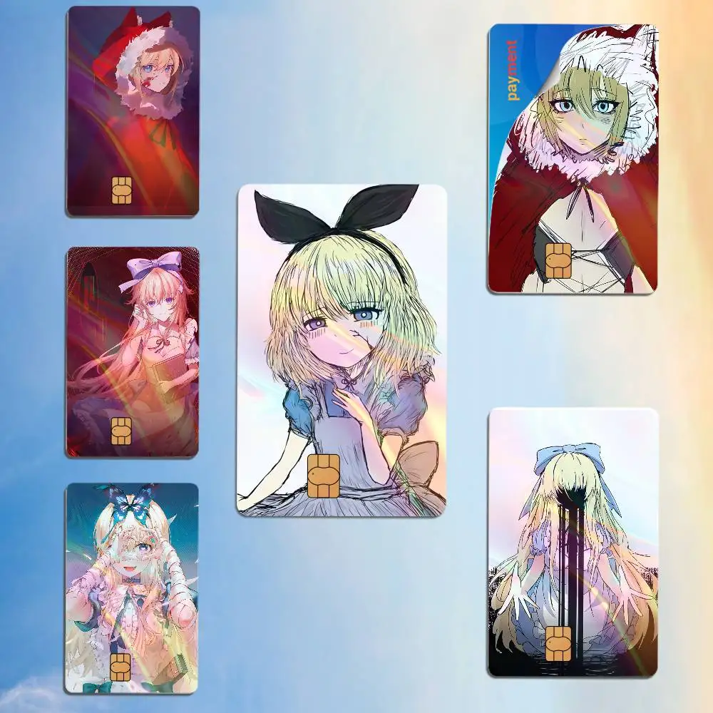 Alice Red Riding Hood Black Souls Laser gradient Stickers Game Decal Scratch-resistant For Credit Debit Card Small Large Chip
Alice Red Riding Hood Black Souls Laser gradient Stickers Game Decal Scratch-resistant For Credit Debit Card Small Large Chip