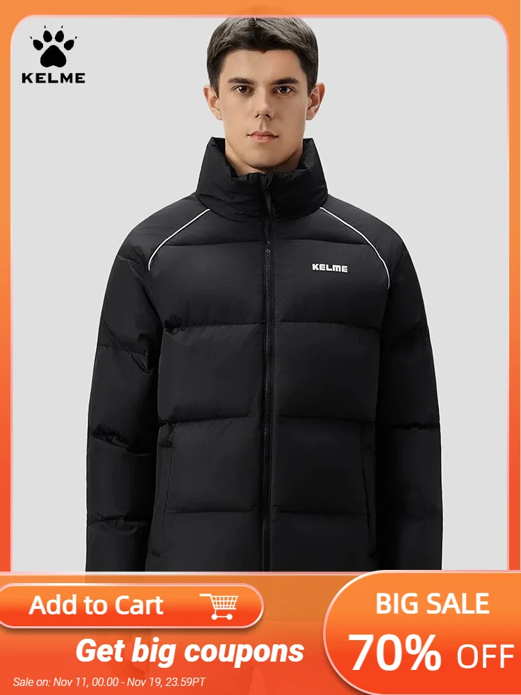 Kelme Мужская теплая хлопковая куртка, повседневная куртка свободного кроя с воротником-стойкой, комплексная тренировочная куртка для улицы
Kelme Мужская теплая хлопковая куртка, повседневная куртка свободного кроя с воротником-стойкой, комплексная тренировочная куртка для улицы