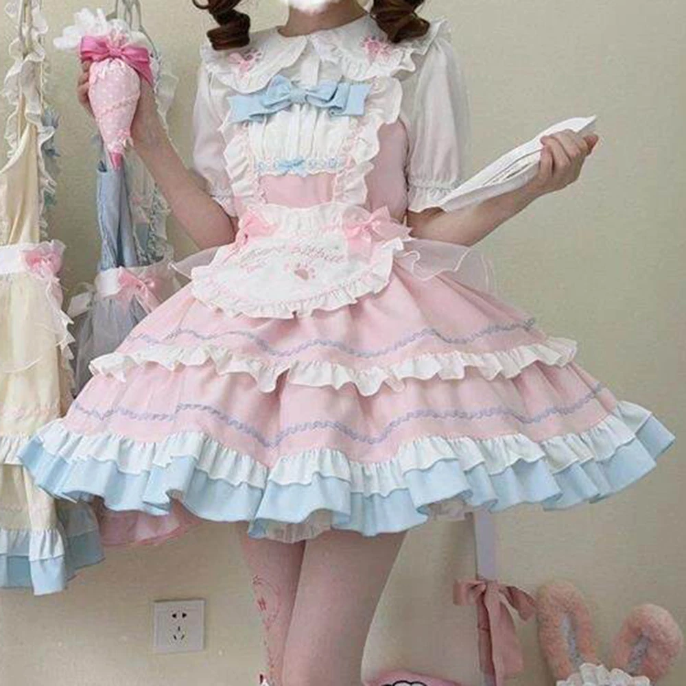 Design Lolita Dress Maid Cute JSK Lolita Sweet Suspender Dress bodycon dress women clothing Regular Fit
Design Lolita Dress Maid Cute JSK Lolita Sweet Suspender Dress bodycon dress women clothing Regular Fit