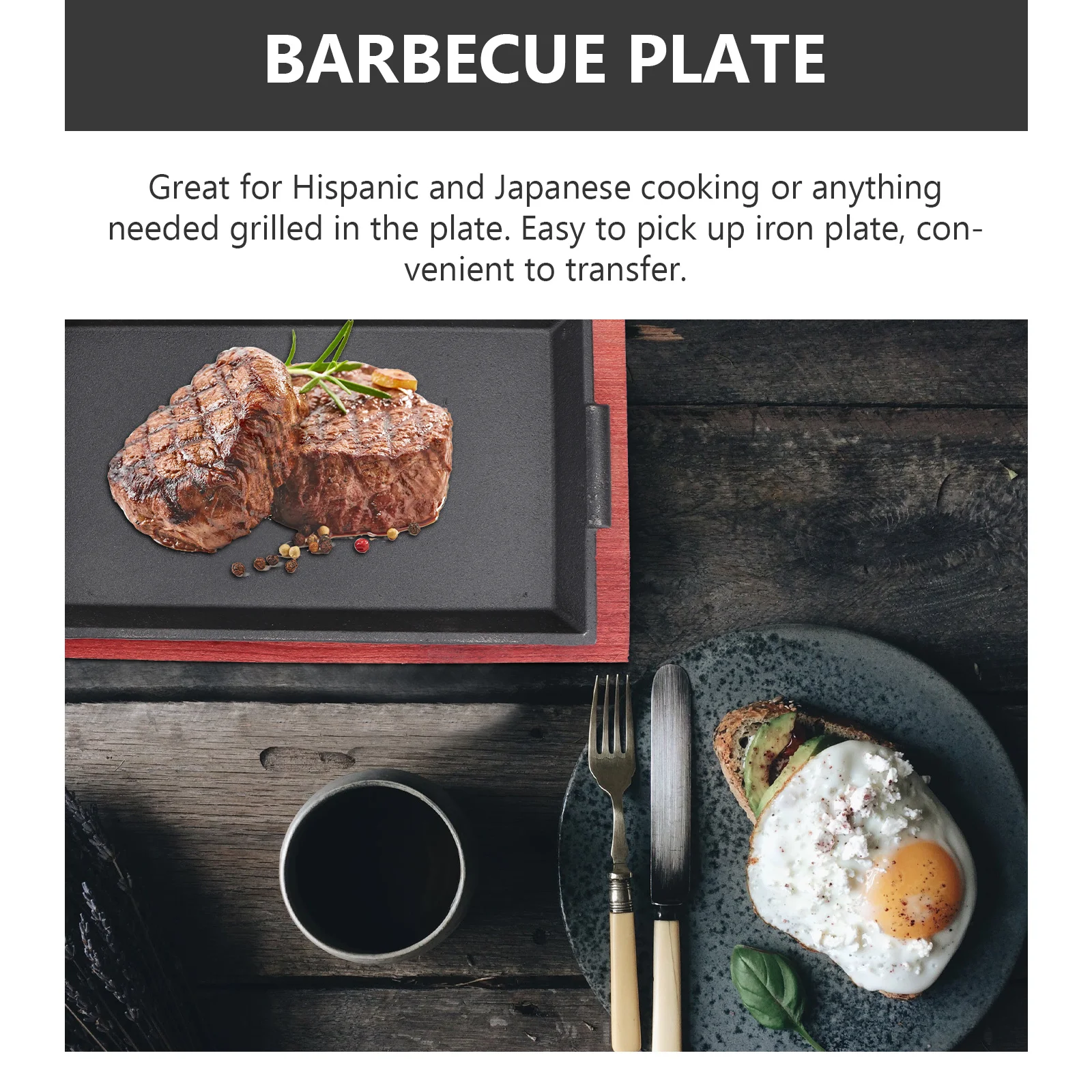 1Pcs Cast Iron Frying Pan Flat Top Iron Plate for Indoor Outdoor Grilling Roasting Reusable Barbecue Dish Pan Barbecue Dish
1Pcs Cast Iron Frying Pan Flat Top Iron Plate for Indoor Outdoor Grilling Roasting Reusable Barbecue Dish Pan Barbecue Dish