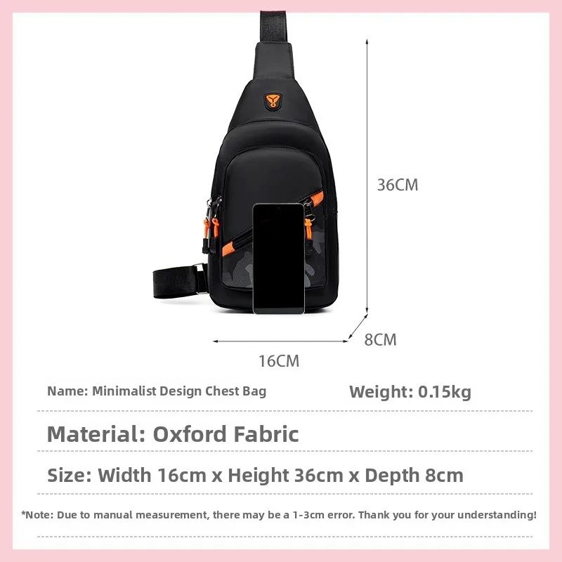 Casual Crossbody Bag for Men Student oulder Bag Waist Bag Leisure Faionable Zipper Closure Polyester Soft Bapa
Casual Crossbody Bag for Men Student oulder Bag Waist Bag Leisure Faionable Zipper Closure Polyester Soft Bapa