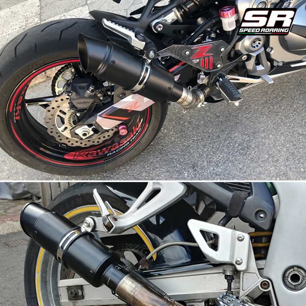 51MM 60MM Universal Motorcycle Exhaust Pipe muffler GP 89mm For R3 CBR650 S1000RR Z900 GSXR1000 ADV750 R7 R9 MT25
51MM 60MM Universal Motorcycle Exhaust Pipe muffler GP 89mm For R3 CBR650 S1000RR Z900 GSXR1000 ADV750 R7 R9 MT25
