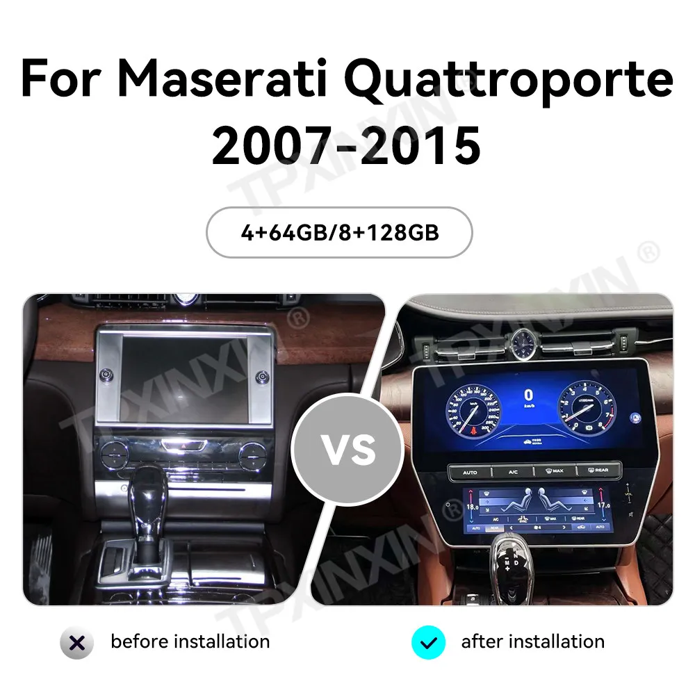 For Maserati Quattroporte 2007~2015 Qualcomm Android Car Radio Automotive Multimedia Player GPS Navigation AC Panel Head Unit
For Maserati Quattroporte 2007~2015 Qualcomm Android Car Radio Automotive Multimedia Player GPS Navigation AC Panel Head Unit