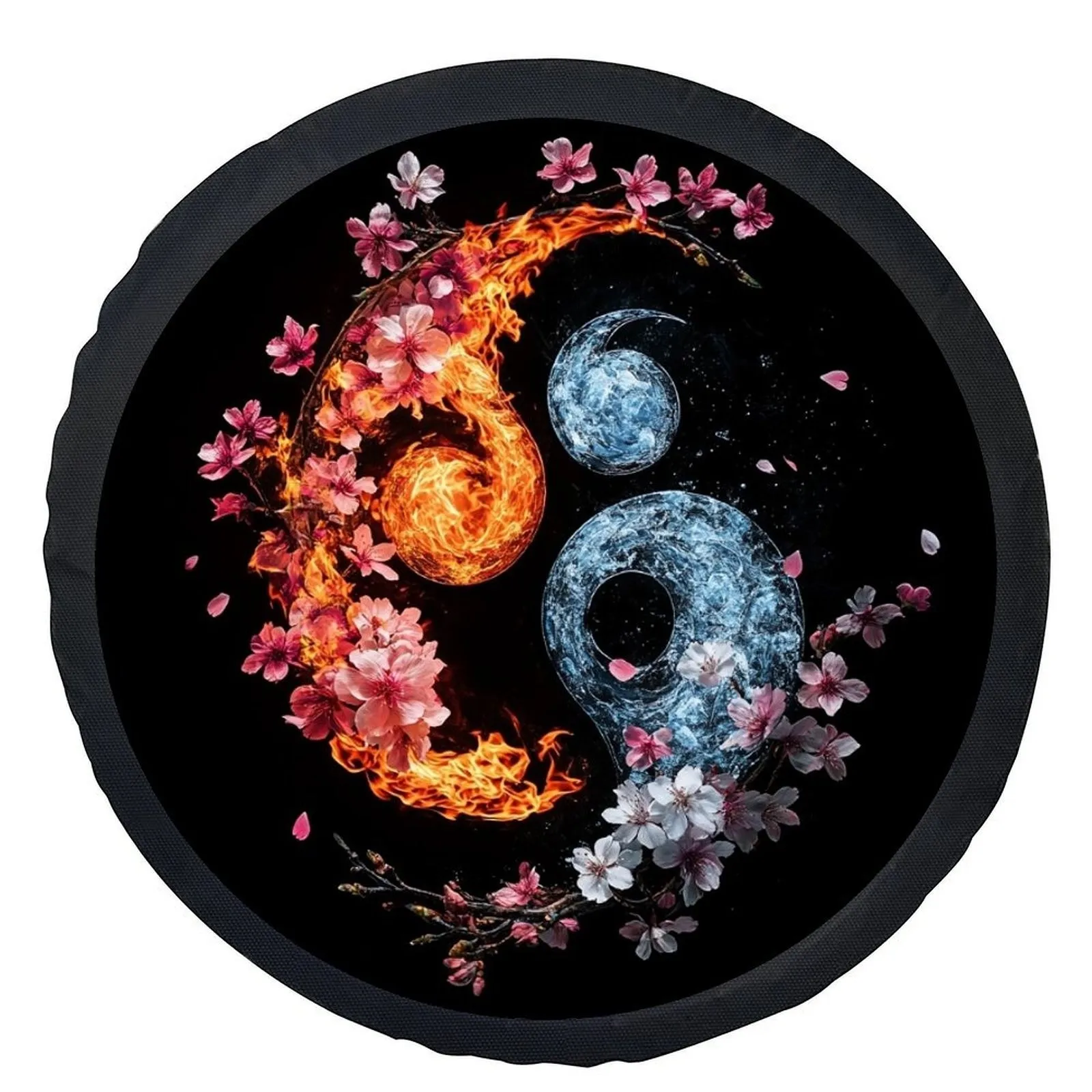 Yin Yang Fire and Ice Tire Cover Stylish Universal Spare Wheel Protector
Yin Yang Fire and Ice Tire Cover Stylish Universal Spare Wheel Protector