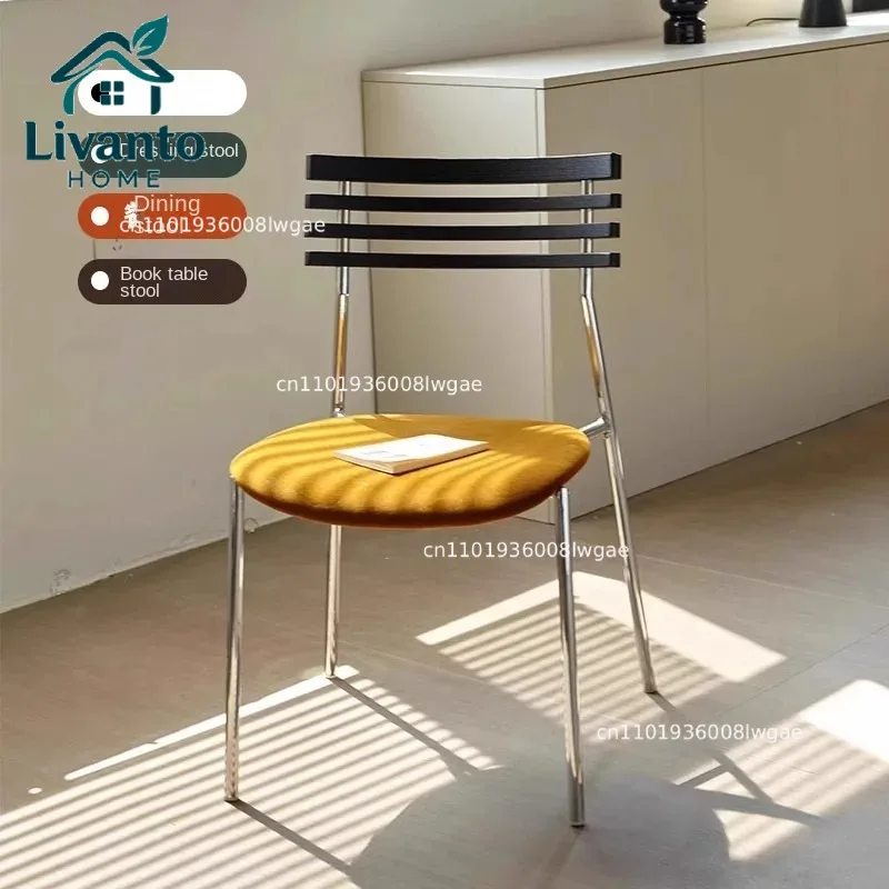 Vintage Dining Chairs For Home Dining Solid Wood Backrests Designed By A Popular Designer Light Luxury Small Apartment
Vintage Dining Chairs For Home Dining Solid Wood Backrests Designed By A Popular Designer Light Luxury Small Apartment