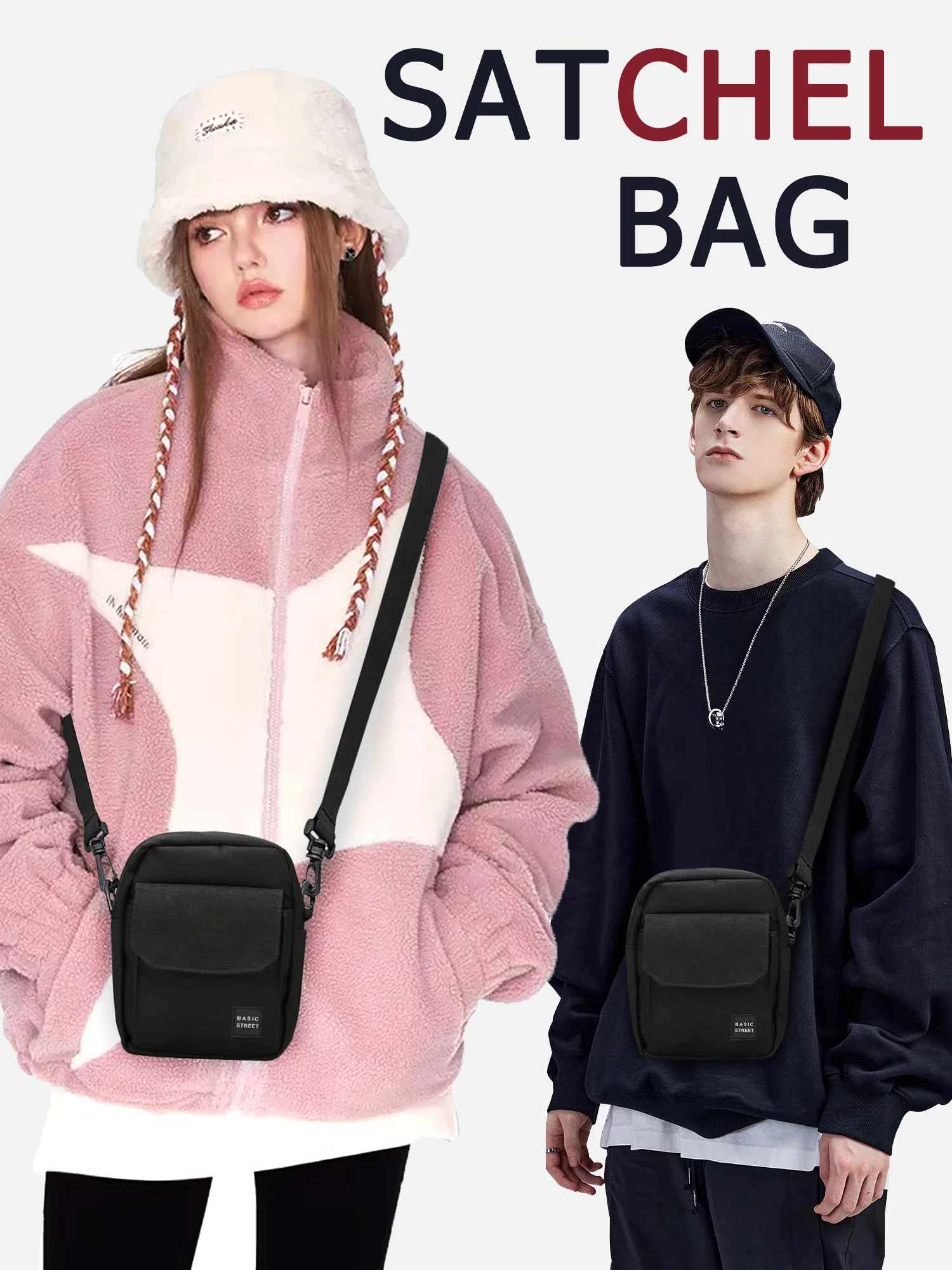 Satchel Bag Mini Crossbody Bag Shoulder Bag for Men Women Leisure Travel Single Portable Shoulder Bag Waterproof Messenger Bags
Satchel Bag Mini Crossbody Bag Shoulder Bag for Men Women Leisure Travel Single Portable Shoulder Bag Waterproof Messenger Bags