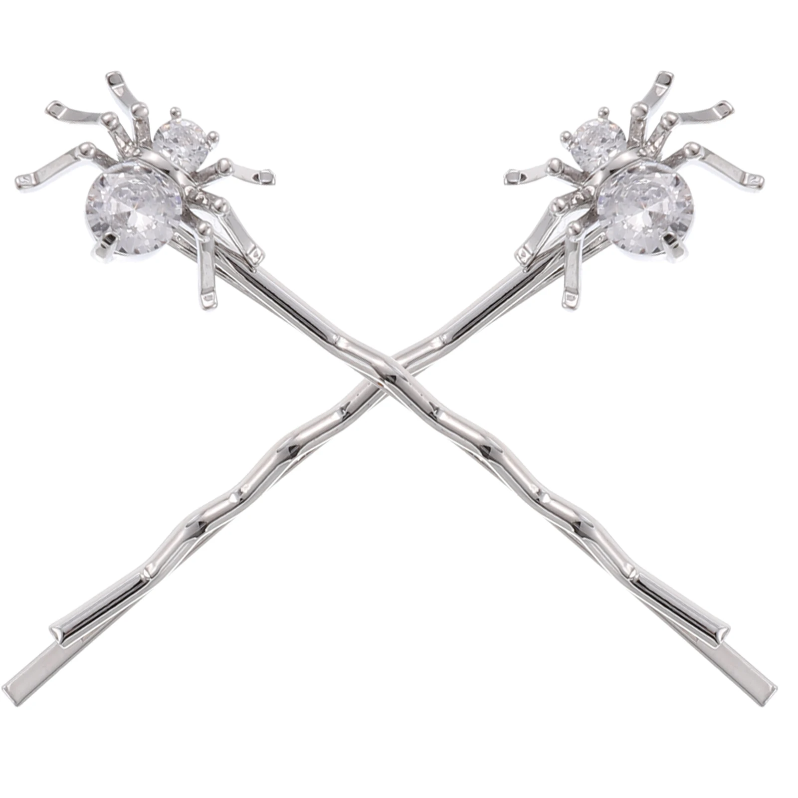 Funny Zircon Spider Hairpins Simple Women Girl Hair Accessories Barrettes Silver Color Elegant Design Everyday Use
Funny Zircon Spider Hairpins Simple Women Girl Hair Accessories Barrettes Silver Color Elegant Design Everyday Use