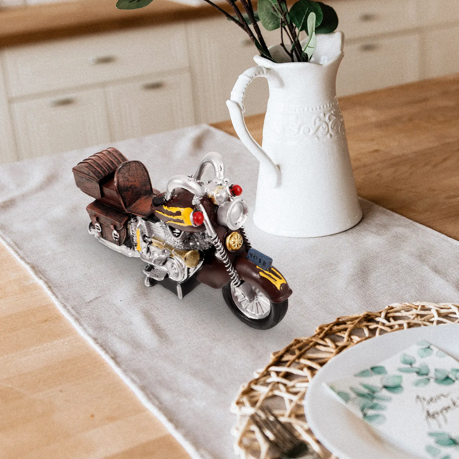 Retro Motorcycle Decor Resin Desktop Ornament Vintage Motorbike Sculpture for Table Bookshelf Bar Hotel Cafe Decor
Retro Motorcycle Decor Resin Desktop Ornament Vintage Motorbike Sculpture for Table Bookshelf Bar Hotel Cafe Decor