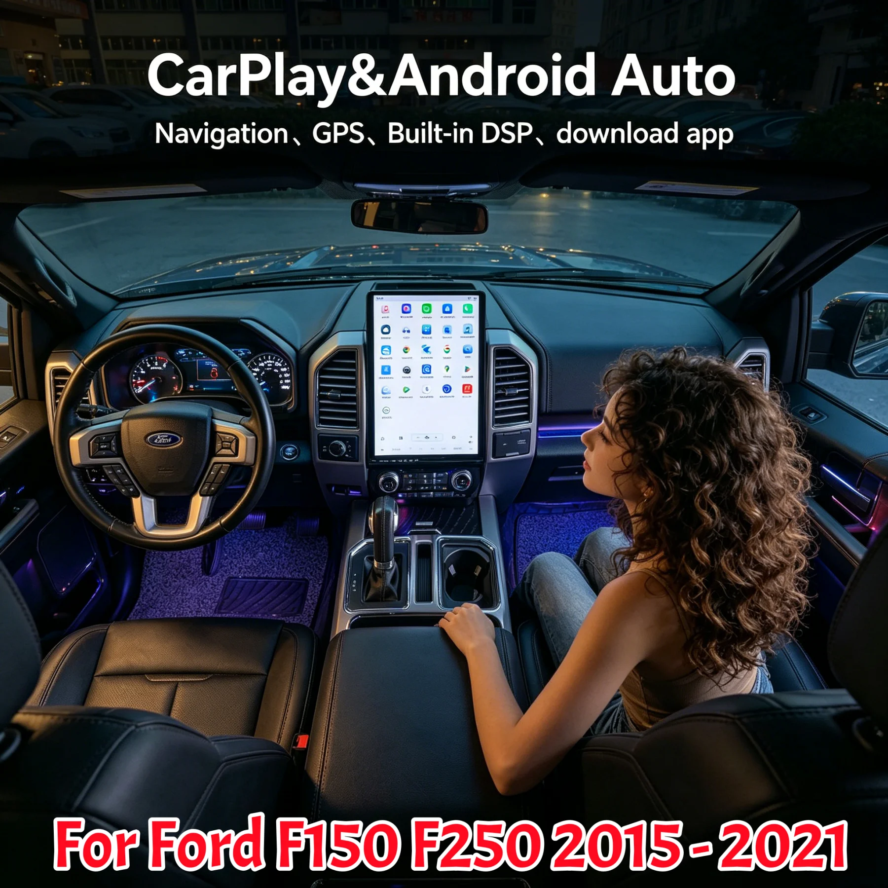16.8inch HD Big Screen Car Radio For Ford Expedition F150 2015-2021 Auto Stereo Multimedia Video Player GPS Navigation Carplay
16.8inch HD Big Screen Car Radio For Ford Expedition F150 2015-2021 Auto Stereo Multimedia Video Player GPS Navigation Carplay